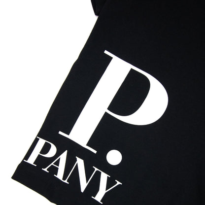 Cp Company Undersixteen Wrap Logo S/s T Shirt Black 999