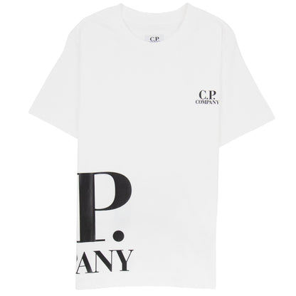Cp Company Undersixteen Wrap Logo S/s T Shirt White 103