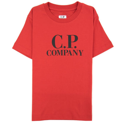 Cp Company T/s Back Goggle Red 561