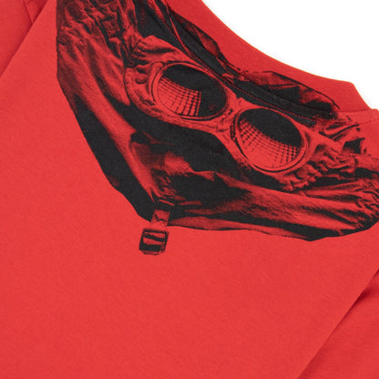 Cp Company T/s Back Goggle Red 561