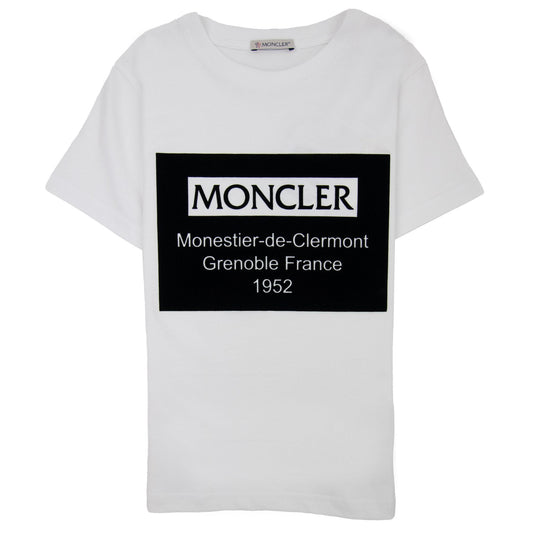 Moncler Junior Monestier-de-clermont Tshirt White