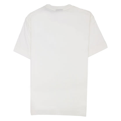 Emporio Armani Signature Logo T Shirt Bianco 0101