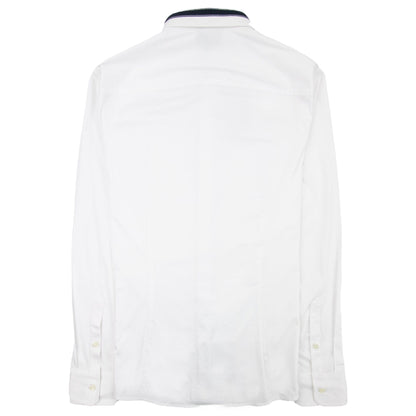 Emporio Armani Tape Logo Regular Fit Shirt Bianco 0100