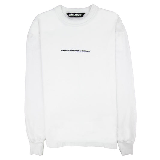 Palm Angels PXP Tonal L/s T Shirt White