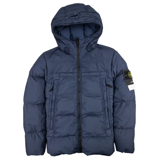 Stone Island Crinkle Reps Puffer Down Jacket Navy V0028
