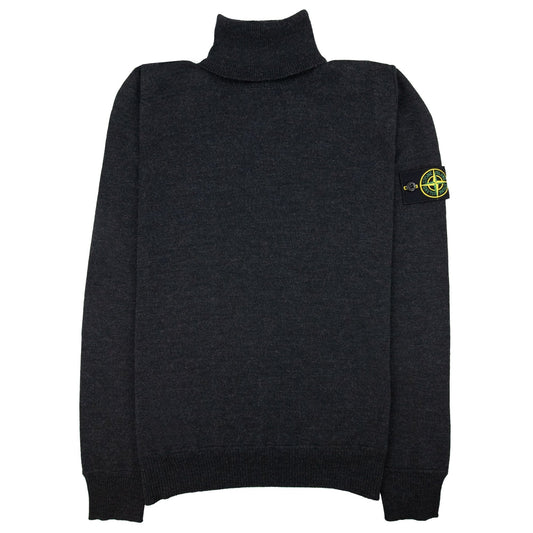 Stone Island 528c4 Rollneck Jumper Dark Grey V0065