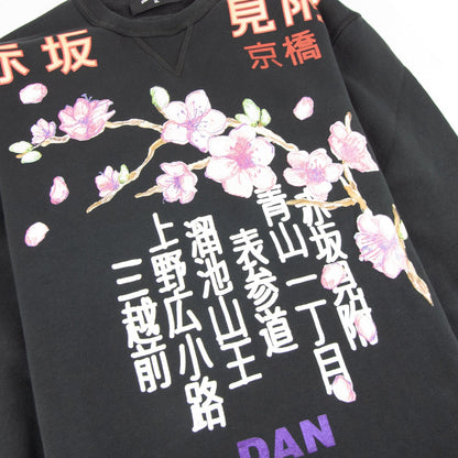 Dsquared2 Dan Flower Branch Sweatshirt Black