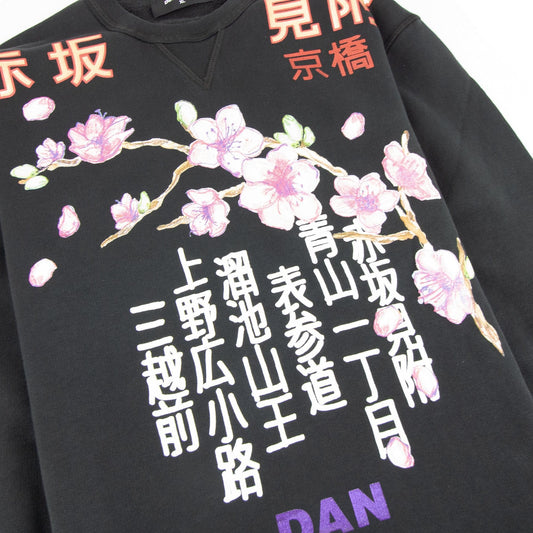 Dsquared2 Dan Flower Branch Sweatshirt Black