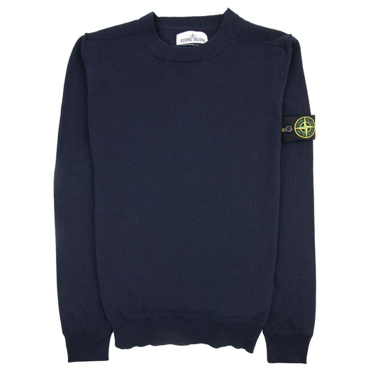 Stone Island 526c4 Knitted Sweatshirt Navy V0020