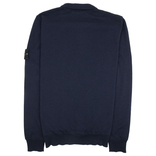 Stone Island 526c4 Knitted Sweatshirt Navy V0020