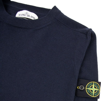 Stone Island 526c4 Knitted Sweatshirt Navy V0020