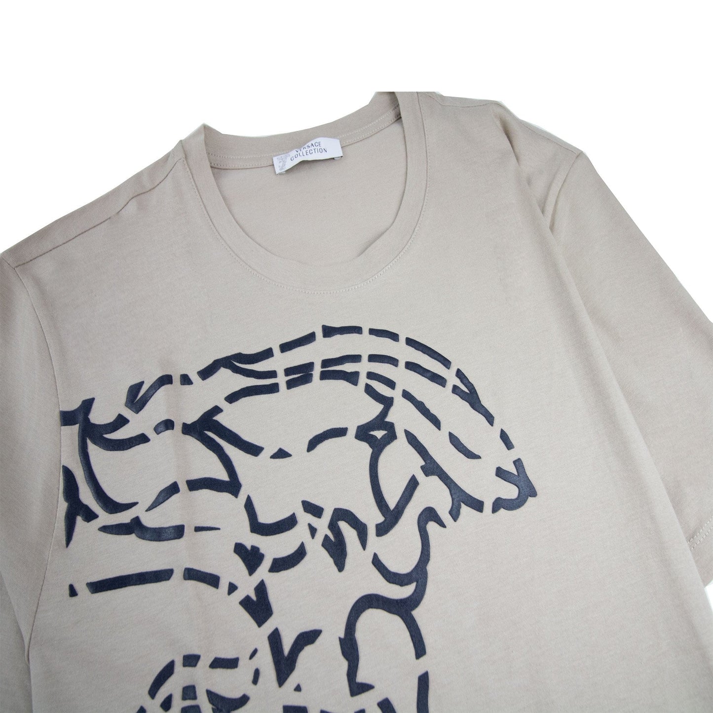 Versace Collection Rubber Medusa T-shirt Beige