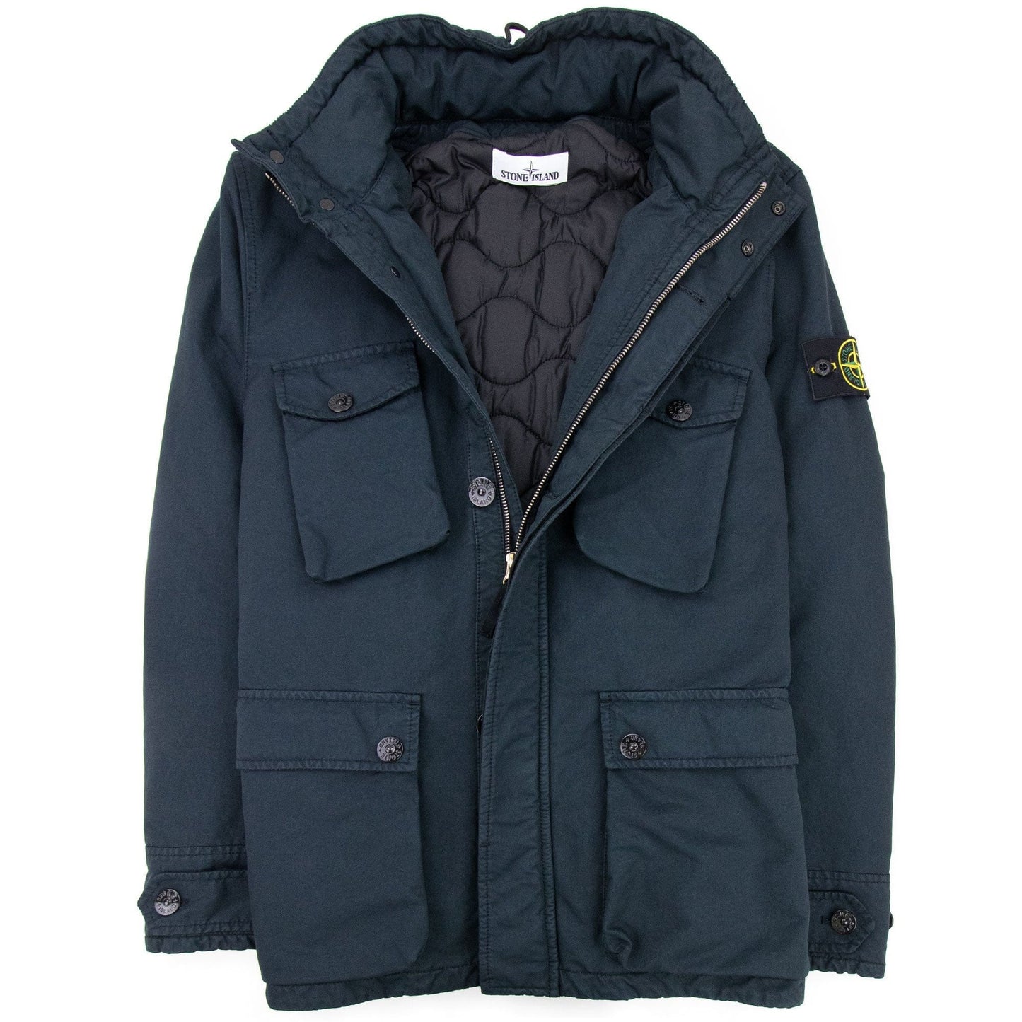 Stone Island David-tc Primaloft Insulation Field Jacket Navy Blue V0020