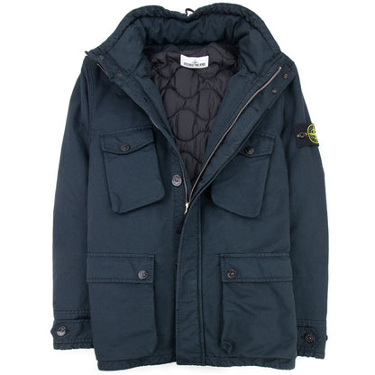 Stone Island David-tc Primaloft Insulation Field Jacket Navy Blue V0020