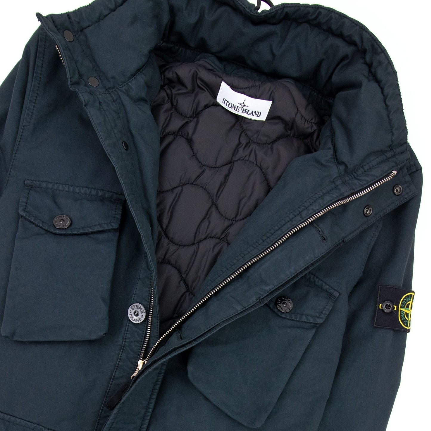 Stone Island David-tc Primaloft Insulation Field Jacket Navy Blue V0020