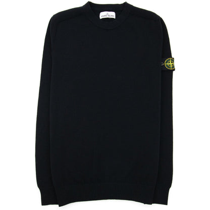 Stone Island Crew Neck Knitted Sweatshirt Black V0029
