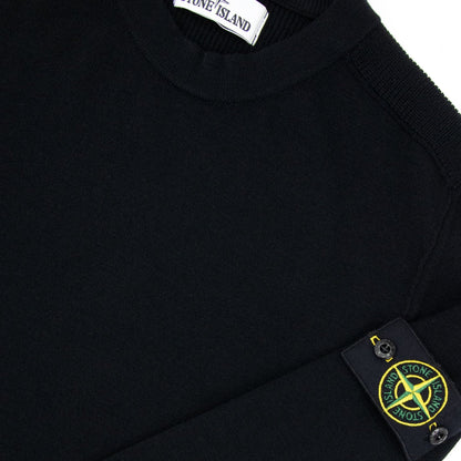 Stone Island Crew Neck Knitted Sweatshirt Black V0029