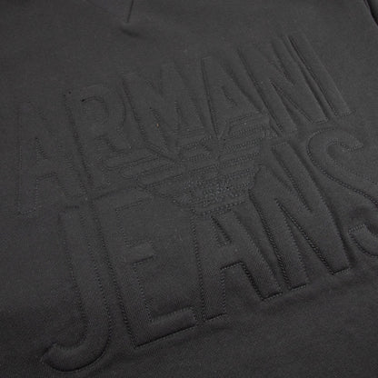 Armani Jeans Embossed Crewneck Sweet Shirt Nero
