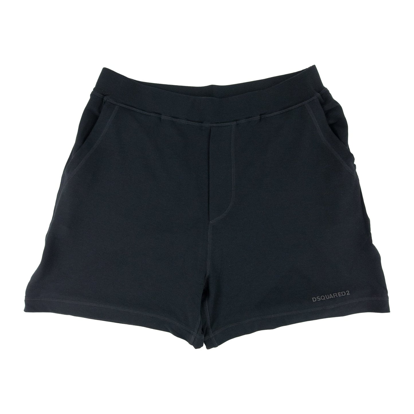 Dsquared2 Rubber Logo Stretchy Shorts Black