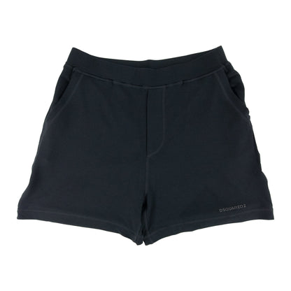 Dsquared2 Rubber Logo Stretchy Shorts Black