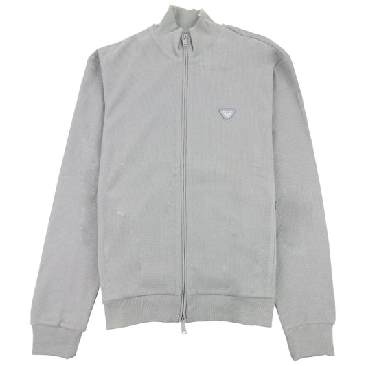 Armani Jeans Logo Funnel Neck Sweatshirt Grey