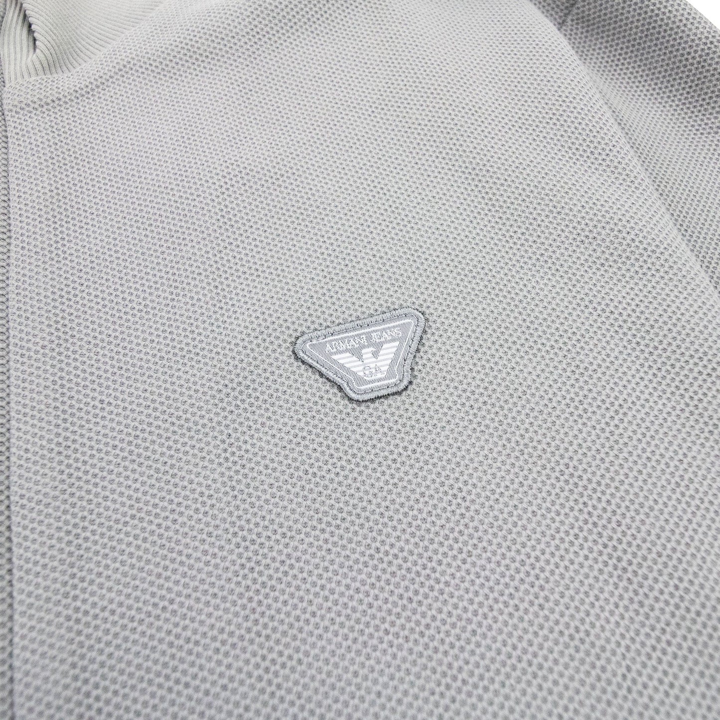 Armani Jeans Logo Funnel Neck Sweatshirt Grey