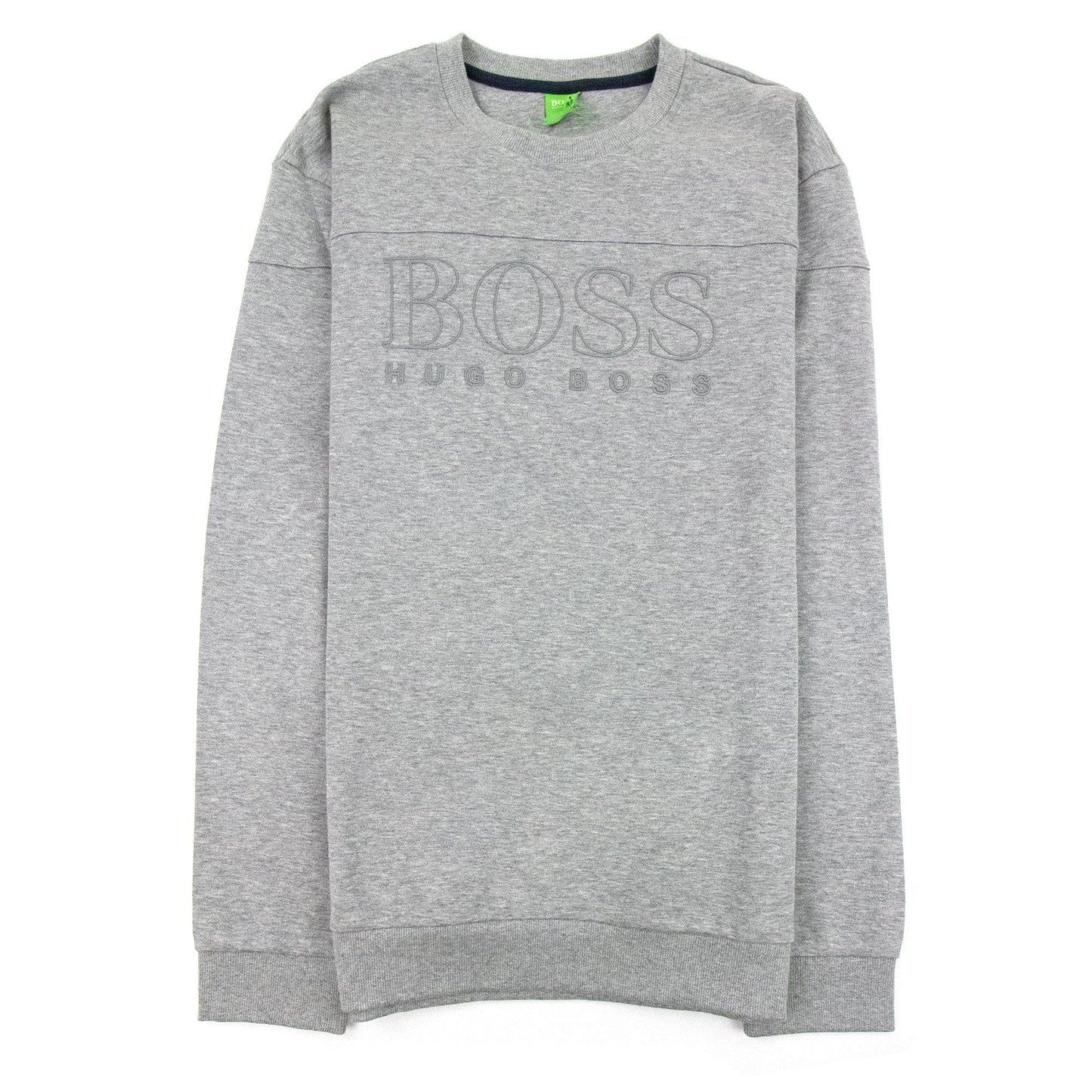 Hugo Boss Rubber Logo Crewneck Sweatshirt Grey 059