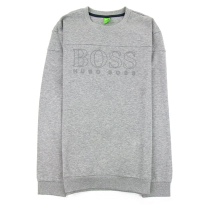Hugo Boss Rubber Logo Crewneck Sweatshirt Grey 059