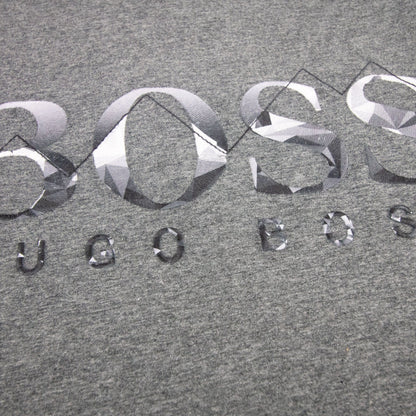 Hugo Boss Embroidered Logo Tee 7 T Shirt Dark Grey