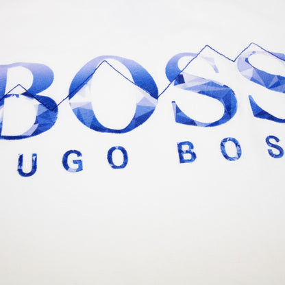 Hugo Boss Embroidered Logo Tee 7 T Shirt White 001