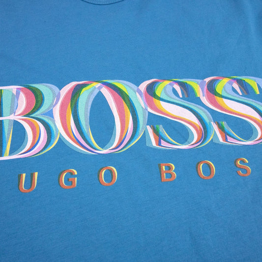 Hugo Boss Tee 7 Logo T Shirt Blue