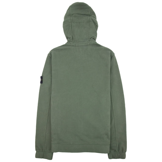 Stone Island 61420 Hooded Zip Up Sweatshirt Khaki V0059