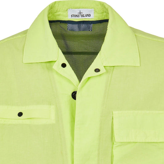 Stone Island Tela Cotone Short Sleeve Shirt