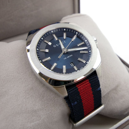 Gucci Band Watch GG2570 41mm Mens Watch Red/Blue