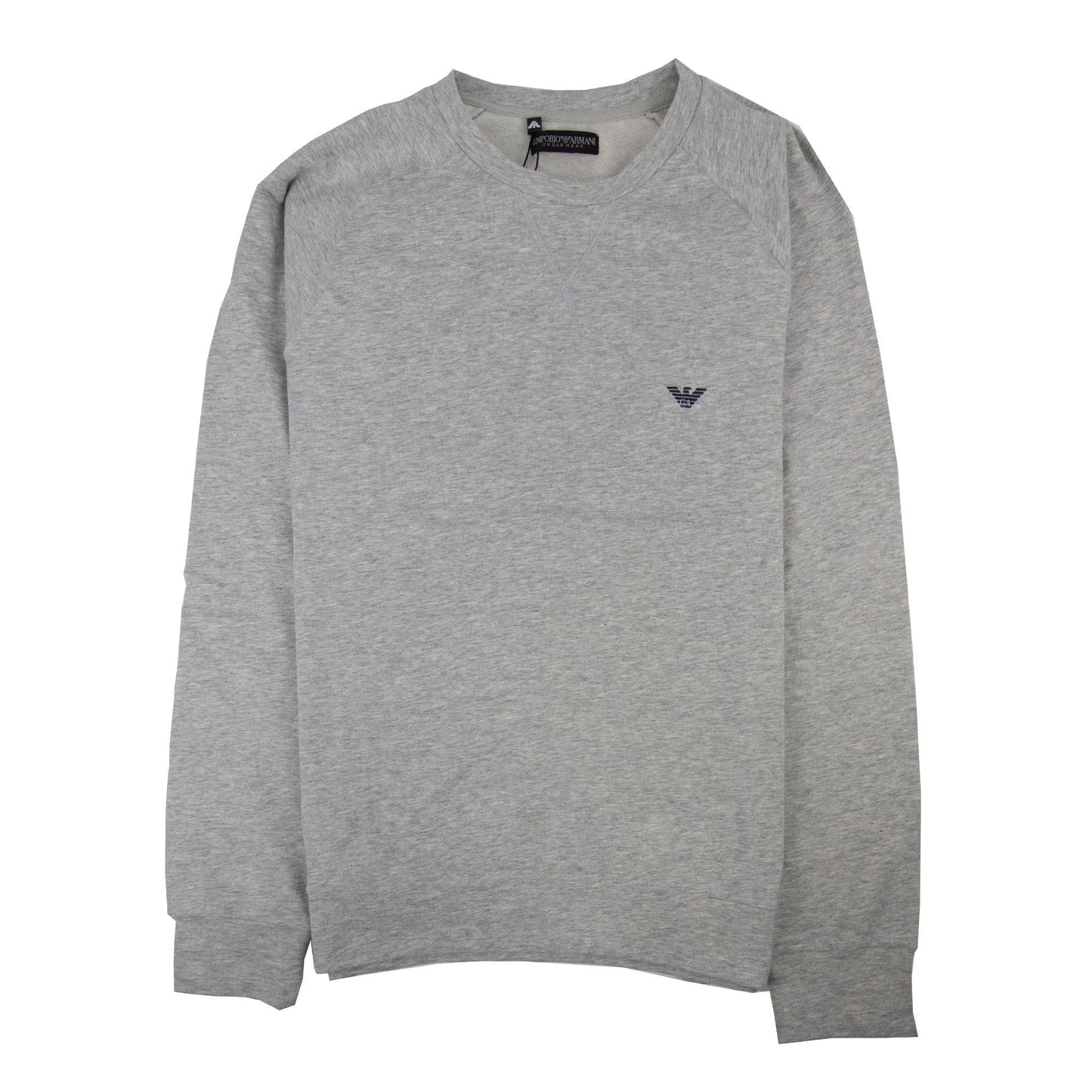 Emporio Armani Eagle Logo Light Fleece Sweatshirt Light Grey SA30