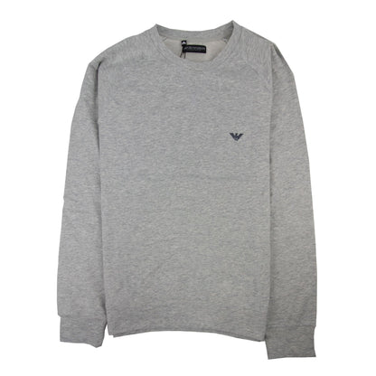 Emporio Armani Eagle Logo Light Fleece Sweatshirt Light Grey SA30