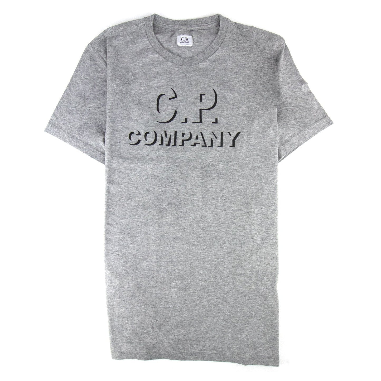 Cp Company Broken Logo L/s T Shirt Grey M93 SA30