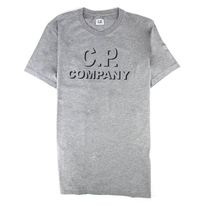 Cp Company Broken Logo L/s T Shirt Grey M93 SA30