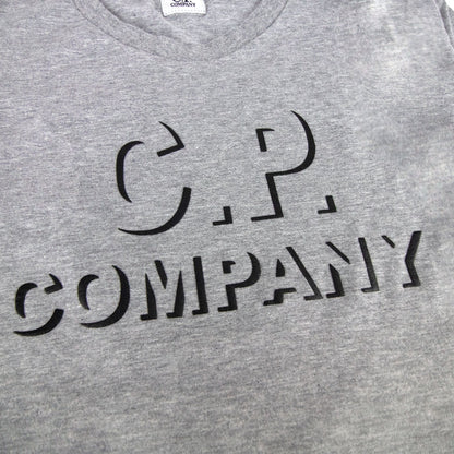 Cp Company Broken Logo L/s T Shirt Grey M93 SA30