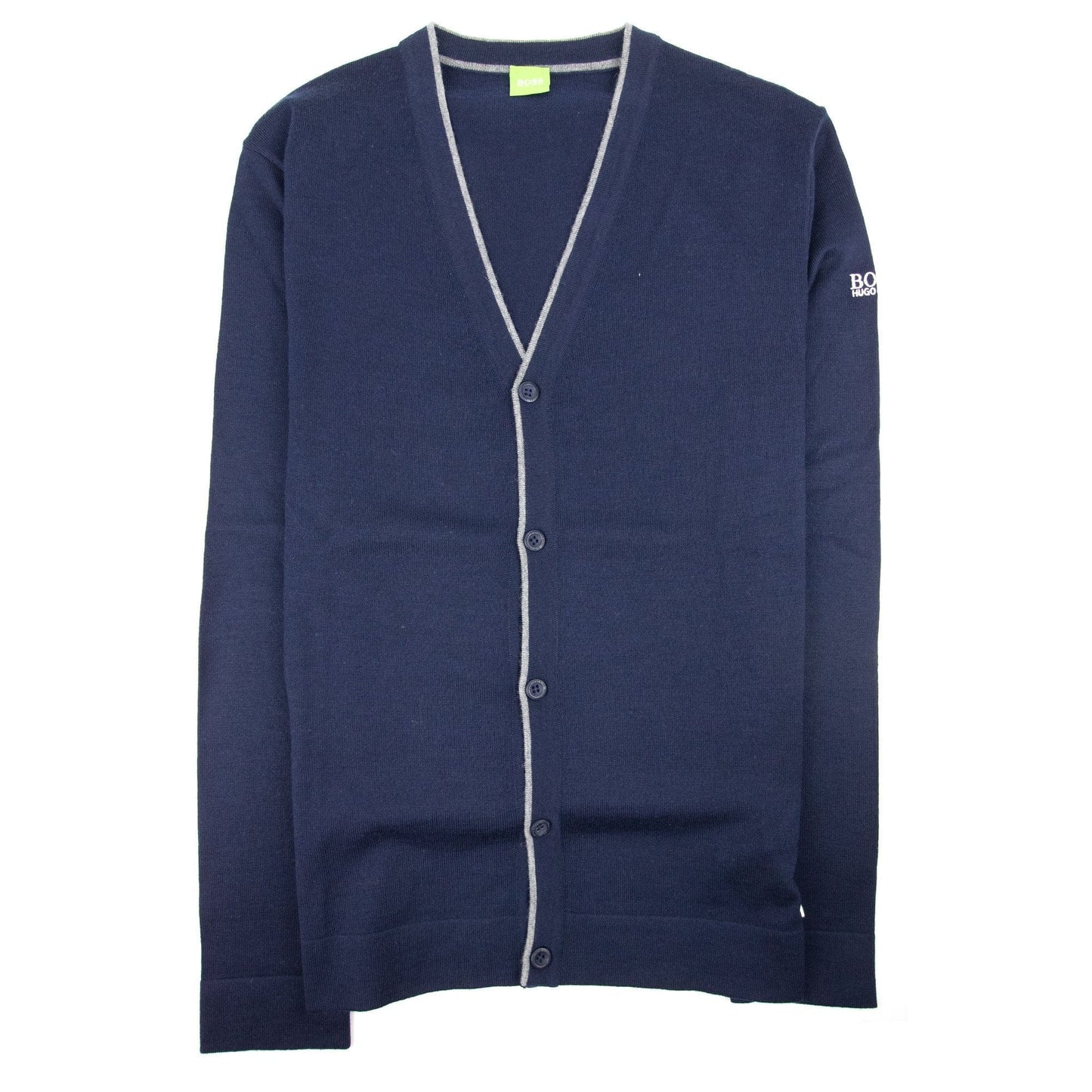 Hugo Boss Sleeve Logo Cardigan Navy 410 SA30
