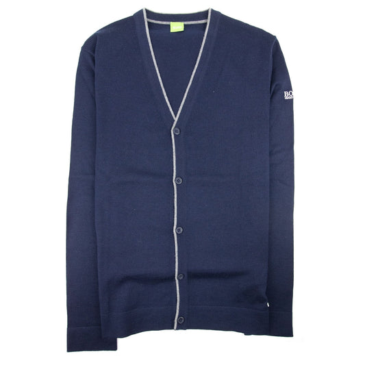Hugo Boss Sleeve Logo Cardigan Navy 410 SA30