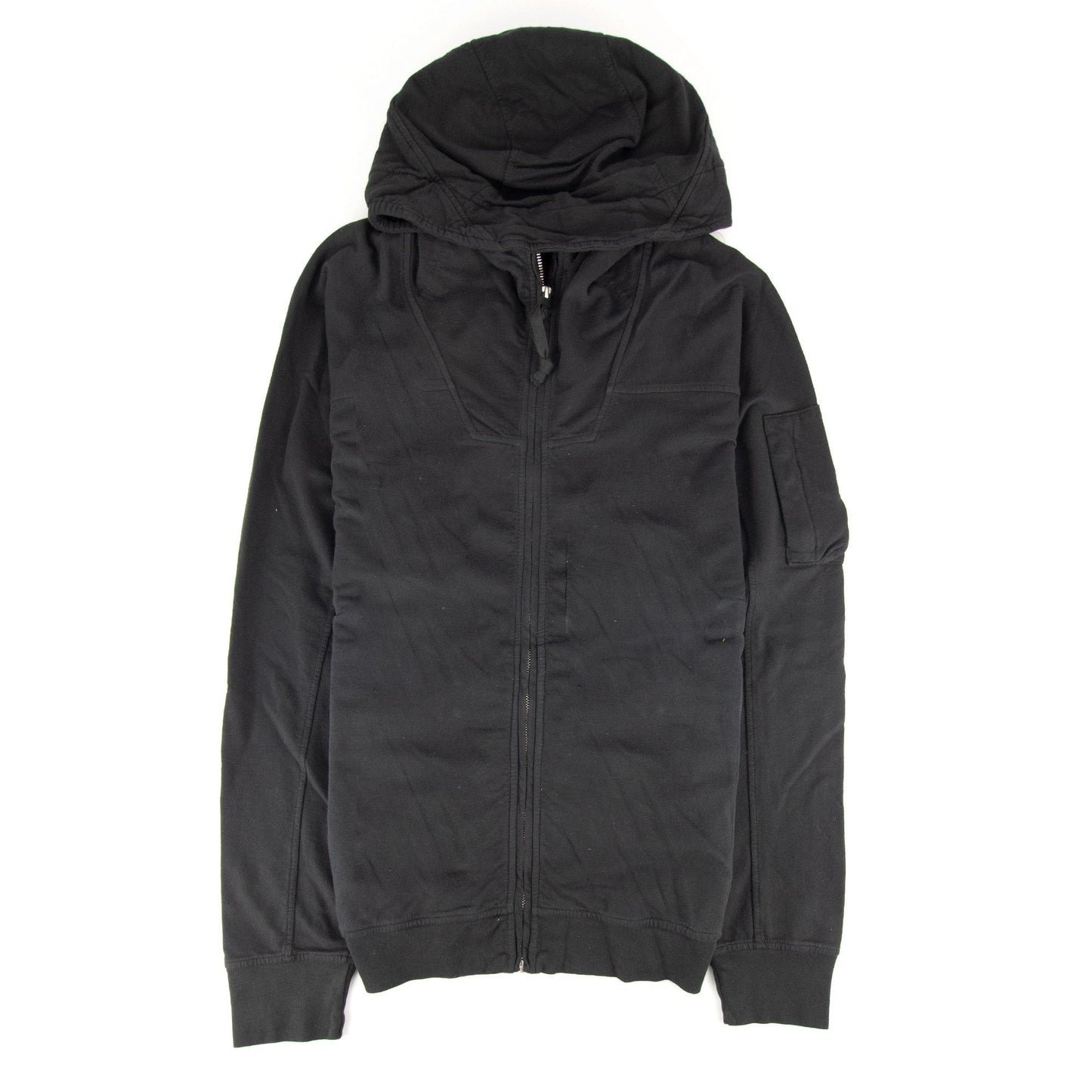 Cp Company Arm Lense Zip Up Hoody Black 999 SA30