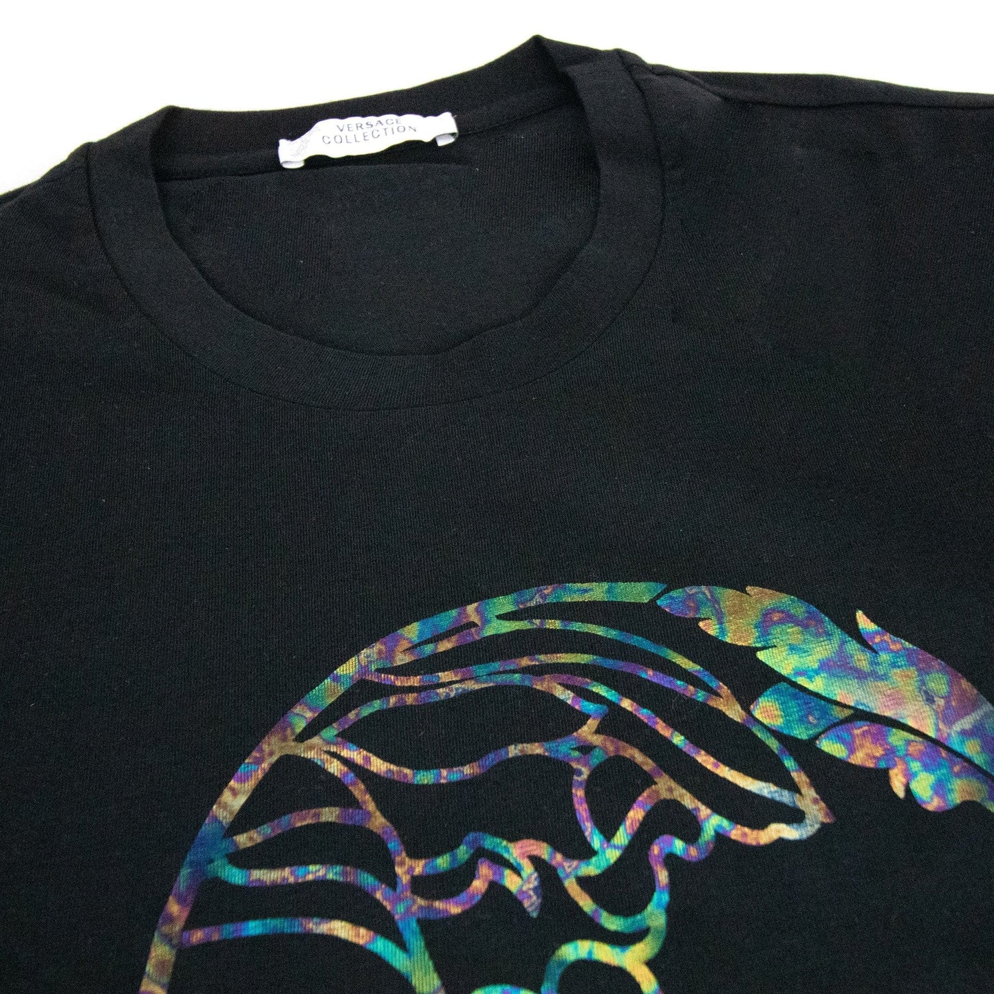 Versace Collection Reflective Medusa Logo L/s T Shirt Black SA30
