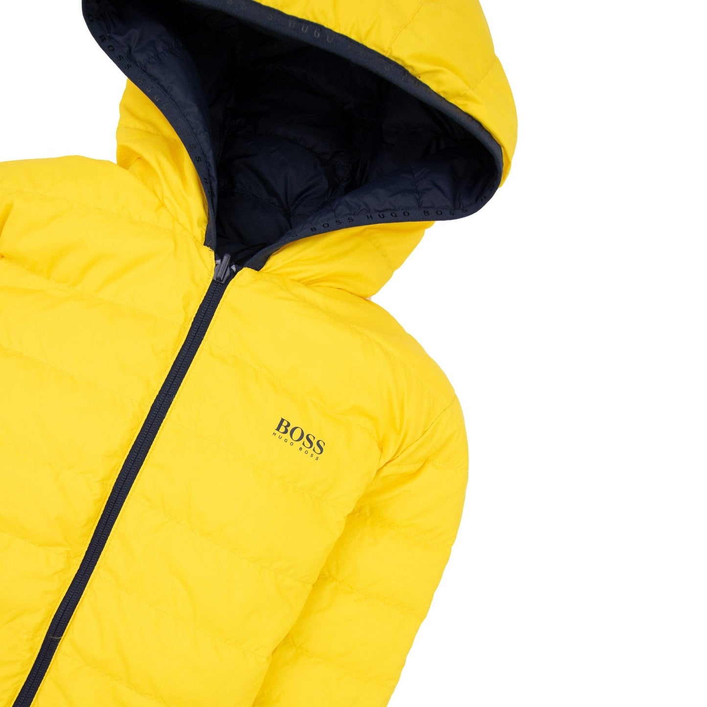 Hugo Boss Kids Reversible Padded Jacket Navy/yellow