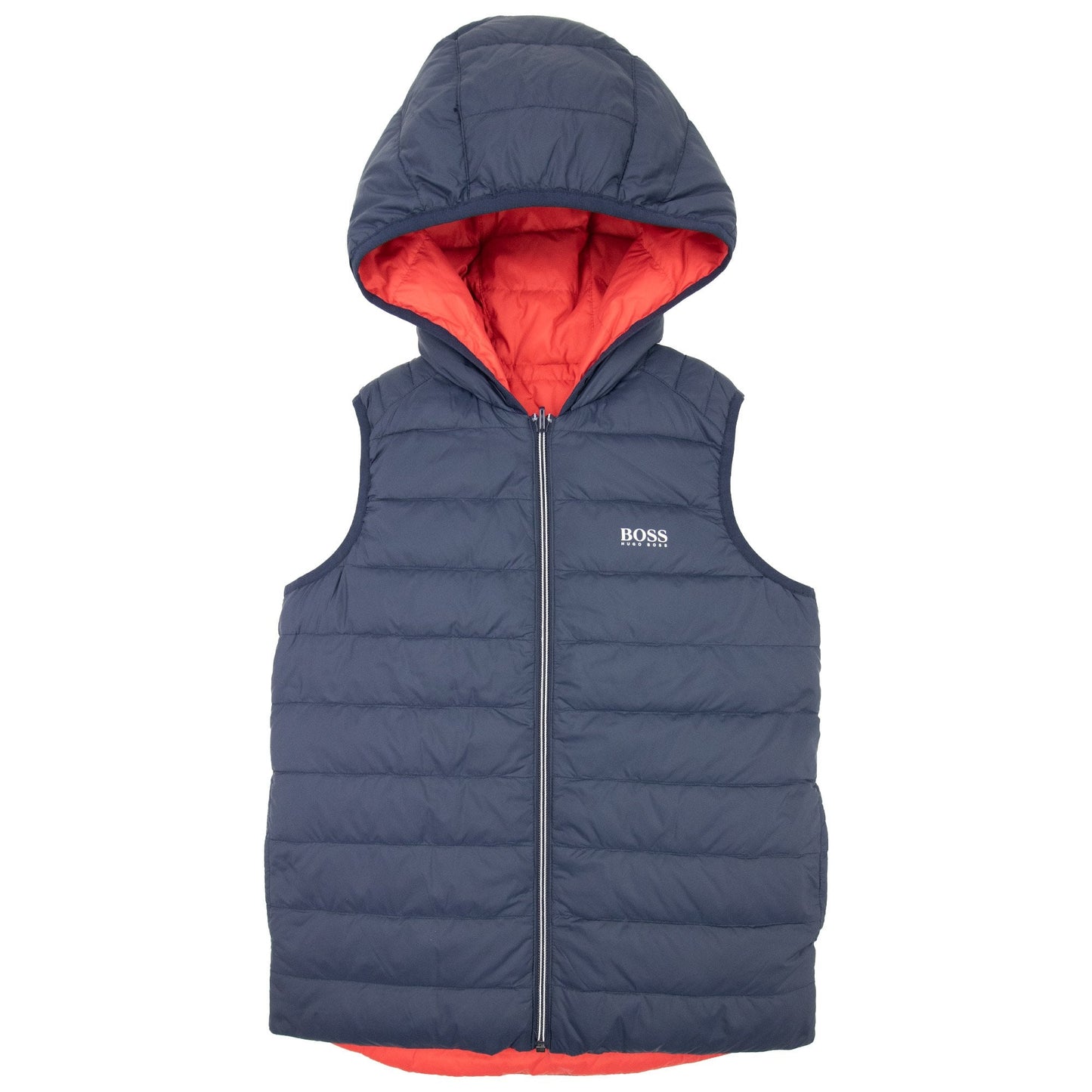 Hugo Boss Kids Small Logo Reversible Gillet Navy/red