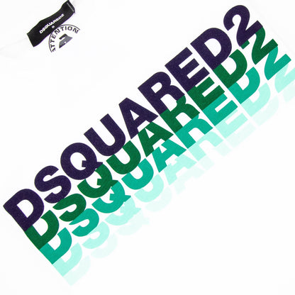 Dsquared2 Multi Logo Graphic T Shirt White