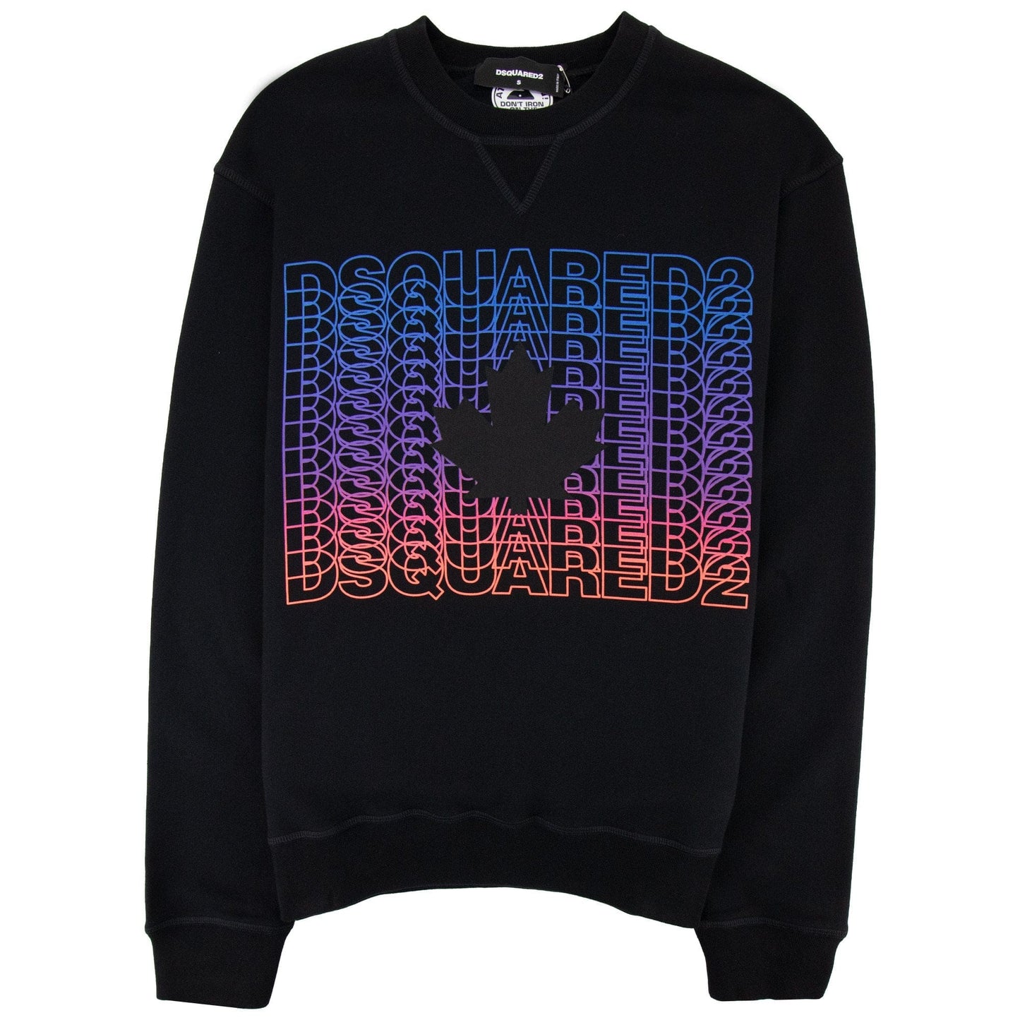 Dsquared2 Repeat Gradient Logo Sweatshirt Black