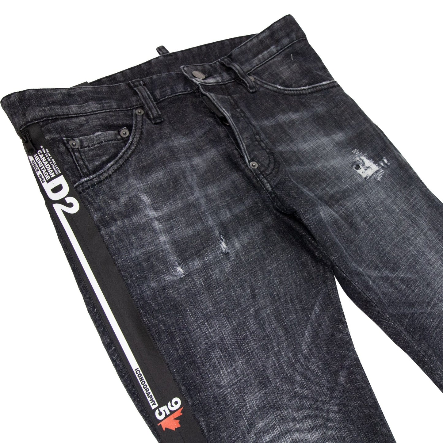 Dsquared2 Side Zip Cool Guy Jean Dark Denim