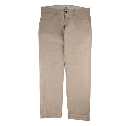 Stone Island Sl Slim Patch Back Pocket Jean Beige