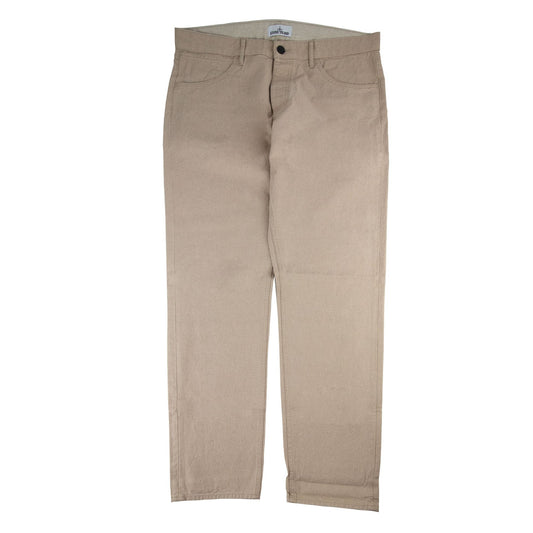 Stone Island Sl Slim Patch Back Pocket Jean Beige